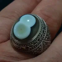 انگشتر باباقوری دوچشم دستساز