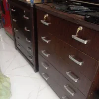 دو عدد دراور چوبی و ام دی اف