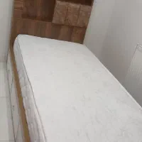 تخت یکنفره سه کشو با تشک طبی فنری رویال