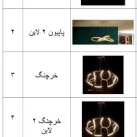 لوستر مدرن و لاین نوری شیک و خاص برای دکور مدرن|لوستر و چراغ آویز|اصفهان, نصرآباد|دیوار