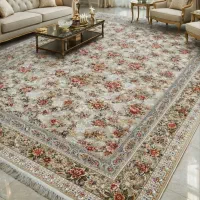 فرش طرح سلطان کارن۱۲۰۰شانه|فرش|کاشان, مزرعه نو|دیوار