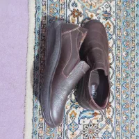 کفش  طبی مردانه تن تاک چرم قهوه ای سایز۴۱
