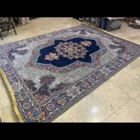 فرش هراج اکبند نو مشهد ۱۲ متری سرمه ای فیلی