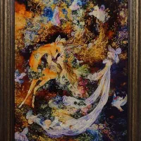 تابلوفرش دستبافت|تابلو فرش|اصفهان, شمس آباد|دیوار