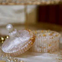 ظروف با گل بابونه طبیعی به علاوه یادگیری