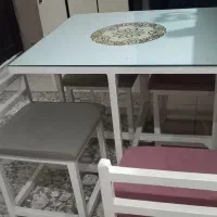 میز غذاخوری کم جا|میز و صندلی غذاخوری|هشتگرد, فاز ۱ مهستان|دیوار