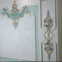 دکوراسیون نقاشی کناف سقف کاذب گچبری پتینه ورق طلا|خدمات پیشه و مهارت|رودان, |دیوار