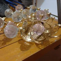 لوستر با گوی های شیشه ای|لوستر و چراغ آویز|اهواز, زندوکیلی|دیوار