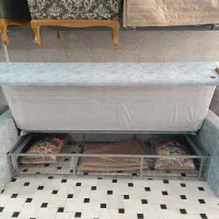 کاناپه تخت خواب شو نشیمن ۴ نفره تخت دو نفره|مبلمان خانگی و میز عسلی|قم, شاه ابراهیم|دیوار