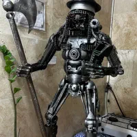 مجسمه آهنی|مجسمه، تندیس، ماکت|رشت, حومه رشت|دیوار