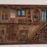 تابلو روستایی سنتی کار دست