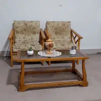 مبل نیم ست. میزو صندلی|مبلمان خانگی و میز عسلی|کرمانشاه, |دیوار