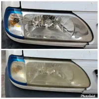 رفع کدری ،زردی و ماتی چراغ انواع خودروها در ۵دقیقه