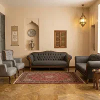 مبل سزار ۸ نفره درجه 1 ضمانت کتبی متریال
