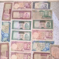 16 اسکناس قدیمی کلکسیونی