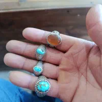 انگشتر نقره دست ساز 43گرم وزن گرمی 450