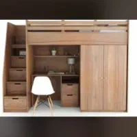 تولید تخت دوطبقه ،اقساطی ،|تخت و سرویس خواب|قم, قلعه صدری|دیوار