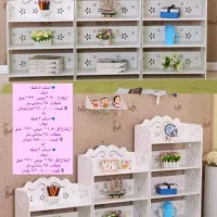 قفسه کتابخانه استند بهداشتی حمام شلف دیواری ضدآب