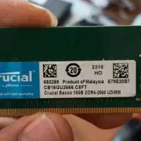 رم کامپیوتر ۱۶ گیگ DDR4 نو و رم لپ تاپ 2 گیگ DDR3