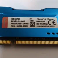 رم  HyperX Fury DDR3 CL10 ظرفیت 8 گیگابایت|قطعات و لوازم جانبی رایانه|تهران, مهران (سیدخندان)|دیوار