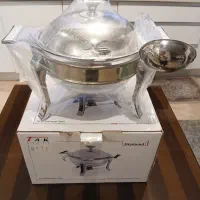 سوفله خوری سوپ خوری بزرگ تک استیل با ملاقه