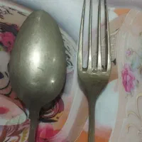 قاشق چنگال قدیمی وکهنه