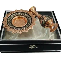 ست هدیه گلدان ۲۰ و بشقاب الماس نقره