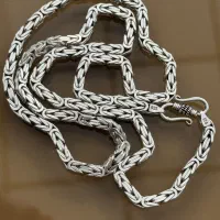 زنجیر نقره مردانه شیک و خاص