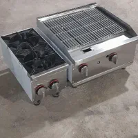 گریل روغنی و زغالی کباب پز صنعتی