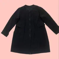 کت مشکی  کرپ درجه یک سایز 46