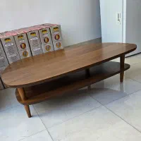 میز وسط مبل به همراه دو عدد عسلی تمام چوب شرکتی|مبلمان خانگی و میز عسلی|مشکین‌دشت, |دیوار