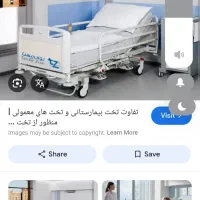 تخت بیمارستانی تشک مواج عصا و واکر قابل فروش|آرایشی، بهداشتی، درمانی|رشت, فلسطین|دیوار