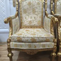 فروش فوری مبل استیل هفت نفره ومیز ناهارخوری