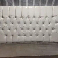 تحت خواب زیبا  دو نفره چرم سفید