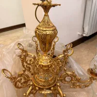 لوستر آب طلا ۶شعله|لوستر و چراغ آویز|تهران, جنت‌آباد شمالی|دیوار