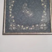 تابلو ترمه. رومیزی ترمه سرمه دوزی . سورمه دوزی|صنایع دستی و سایر لوازم تزئینی|مشهد, حسابی جنوبی (شهرک غرب)|دیوار