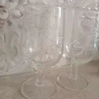 لیوان پایه دارکریستال طرح خورشیدی ۲دست
