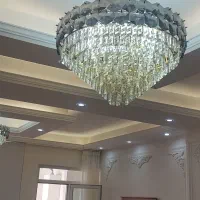 دوعدد لوستر سایز ۸۵ برلیان دوعدد لوستر کهکشانی|لوستر و چراغ آویز|باقرشهر, |دیوار