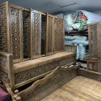 صندلی تک و دونفره چوبی سنتی روس/ میز و تخت و عسلی|مبلمان خانگی و میز عسلی|زنجان, |دیوار