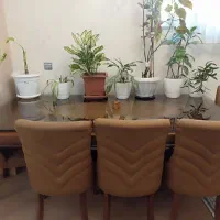 میز ناهارخوری چوبی ۸ نفره