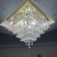 لوستر کریستال سایز ۶۰|لوستر و چراغ آویز|رشت, کوی جام جم|دیوار