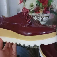 کفش زرشکی مجلسی شیک نو|کیف، کفش، کمربند|تربت‌حیدریه, مسجد جامع|دیوار