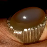 انگشتر نقره ی جزع یمنی با عیار بالا