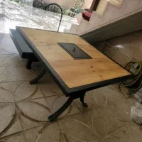ناهارخوری فضای باز تراس روف حیاط