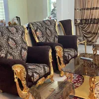 مبل ۸نفره با میز نهارخوری تمام شیشه|مبلمان خانگی و میز عسلی|مشهد, احمدآباد|دیوار