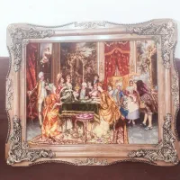 تابلو فرش و زیرپایی چله ابریشم|تابلو فرش|آستانه اشرفیه, |دیوار