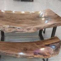 انواع میز و صندلی چوب طبیعی روستیک