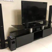 تلویزبون پاناسونیک به همراه سینما خانگی و میز|تلویزیون و پروژکتور|تهران, سلسبیل جنوبی|دیوار