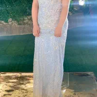 لباس مجلسی سنگ دوزی شده و کریستالی