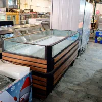 یخچال پرده هوا دو متری طرح چوب